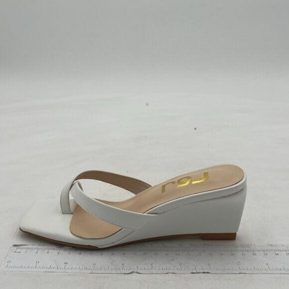 FSJ Women Casual Flip Flop Slide Mule Shoes Square Open Toe Thong Sandal Summer - Picture 2 of 8